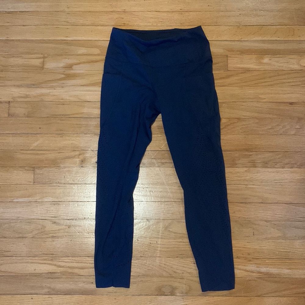 Blue leggings